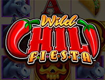 Logo of the Chili Fiesta slot game on Gala Casino.