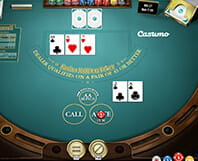 Example of a Hold'em casino poker table
