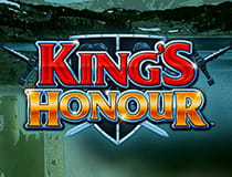 Logo of the Kings Honour slot game on Gala Casino.