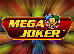 The Mega Joker slot game logo.
