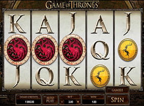 A win in Game of Thrones 243 Ways with two scatter icons.